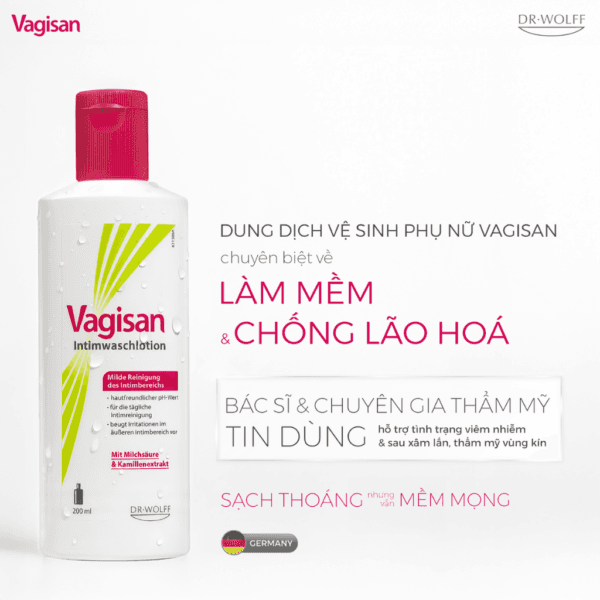Vagisan Intimwaschlotion: dung dịch vệ sinh vùng kín dịu nhẹ và cách dùng